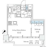 サンライズ茅場町 605 間取り図