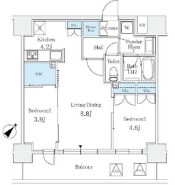 サンライズ茅場町 602 間取り図
