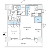 サンライズ茅場町 403 間取り図