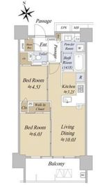 アクシルコート早稲田 5階 間取り図