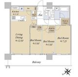 シティタワー新宿 22階 間取り図