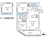 プライムブリス品川中延 701 間取り図