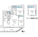 プライムブリス品川中延 902 間取り図
