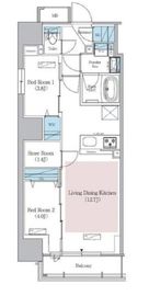 アーバネックス浅草橋Front 801 間取り図
