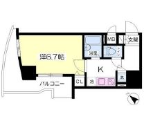 フォレシティ小伝馬町 204 間取り図