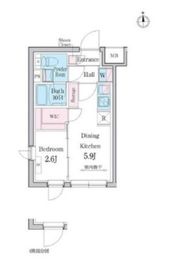 デュオメゾン都立大学 301 間取り図