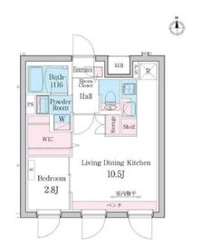 デュオメゾン都立大学 101 間取り図