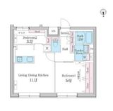 デュオメゾン都立大学 202 間取り図