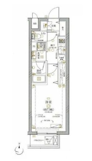 ディアレイシャス武蔵新城 3階 間取り図