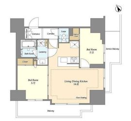 オアーゼ日暮里レジデンス 1108 間取り図