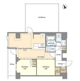 オアーゼ日暮里レジデンス 1202 間取り図