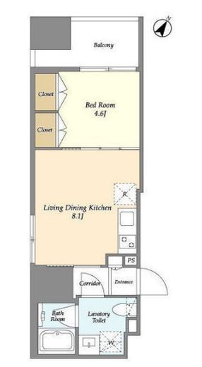Nifit NIHONBASHI YOKOYAMACHO (ニフィット日本橋横山町) 505 間取り図