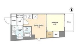 グランカーサ上野松が谷 402 間取り図