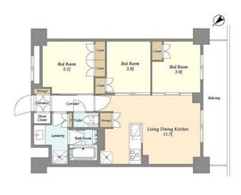 グランカーサ瑞江 407 間取り図