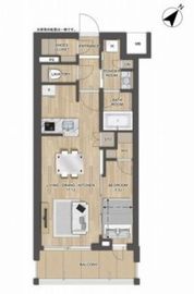 プレディアコート大森山王 602 間取り図