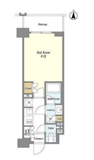 ラティエラ両国 605 間取り図