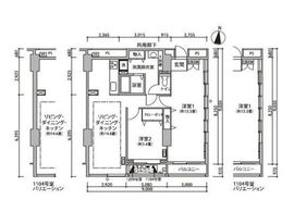 東雲キャナルコートCODAN 11-1104 間取り図