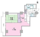 文京グリーンコートビュータワー本駒込 B1509 間取り図