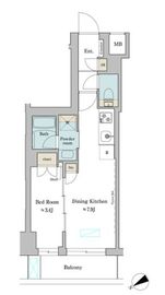 ブリリアイスト門前仲町 402 間取り図