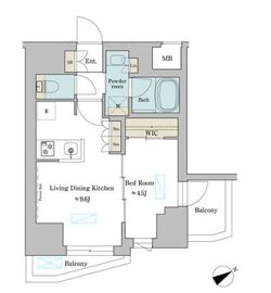 ブリリアイスト門前仲町 102 間取り図