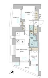 ブリリアイスト門前仲町 703 間取り図