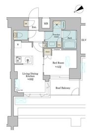 ブリリアイスト門前仲町 701 間取り図
