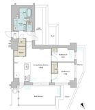 ブリリアイスト門前仲町 801 間取り図