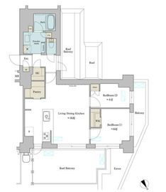 ブリリアイスト門前仲町 801 間取り図