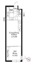 GRAN PASEO代々木上原 (グランパセオ代々木上原) B104 間取り図