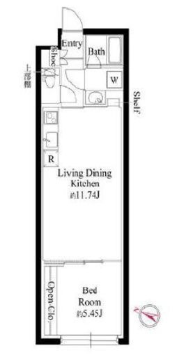 GRAN PASEO代々木上原 (グランパセオ代々木上原) 203 間取り図