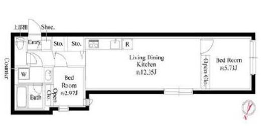 GRAN PASEO代々木上原 (グランパセオ代々木上原) 201 間取り図