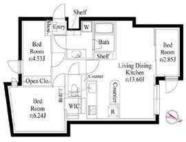 GRAN PASEO代々木上原 (グランパセオ代々木上原) 106 間取り図