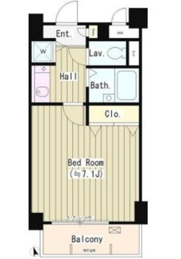 パークヒルズ落合 402 間取り図