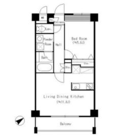 リトスメラン永田 303 間取り図