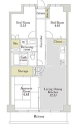 アーバンパーク三ツ池公園 4階 間取り図