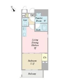 プレジリア九段下 701 間取り図