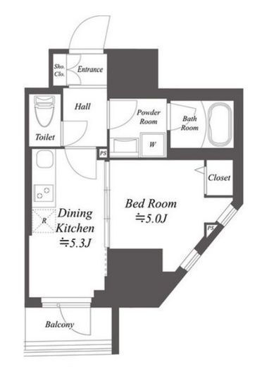 ドゥーエ亀戸Ⅱ 904 間取り図
