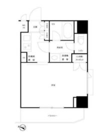 ルーブル市ヶ谷 3階 間取り図