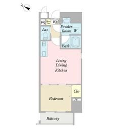 プレジリア九段下 501 間取り図