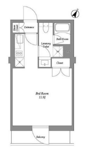 ザ・レジデンス用賀 402 間取り図