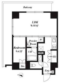 KOENJI Crossover (高円寺クロスオーバー) 306 間取り図