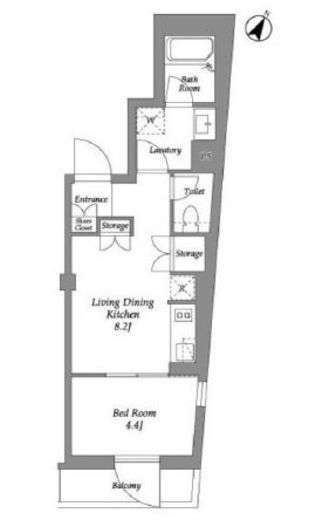ザ・レジデンス用賀 401 間取り図