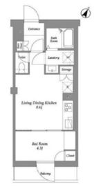 ザ・レジデンス用賀 403 間取り図