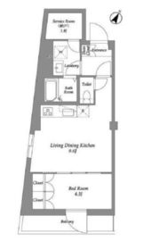 ザ・レジデンス用賀 405 間取り図