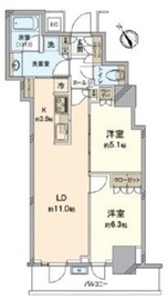 パークタワー滝野川 12階 間取り図