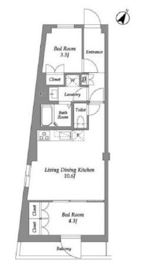 ザ・レジデンス用賀 305 間取り図