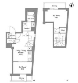 ザ・レジデンス用賀 501 間取り図