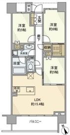 ザ・パームス祐天寺マスタープレイス 6階 間取り図