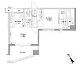 ザ・パークハビオ横浜山手 513 間取り図