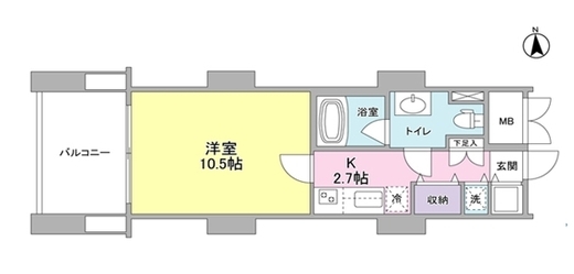 天王洲テラス 202 間取り図
